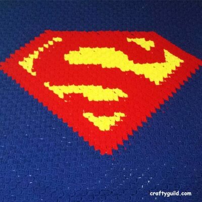 Superman Blanket – Free Crochet Pattern